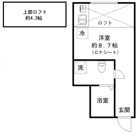 北綾瀬駅 徒歩13分 1階の物件間取画像